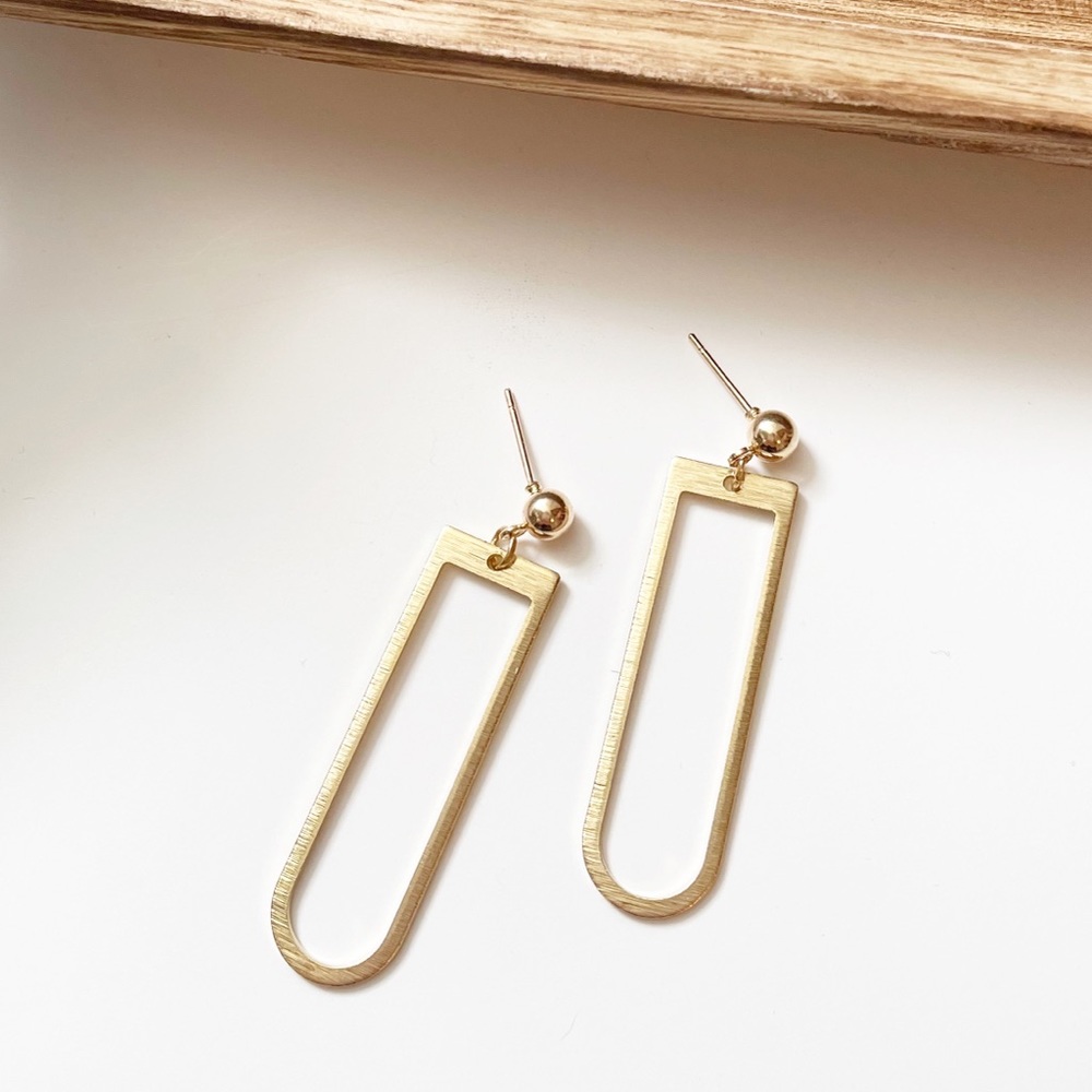 COPY - Brass Arch Earrings